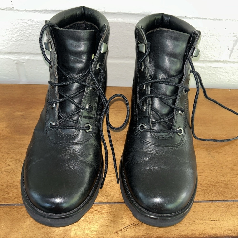 Timberland Premium Black Leather Chukka Boots Women's Size 7M 78361